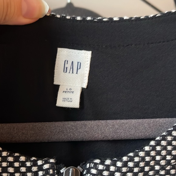 Gap black and white check mini dress - Picture 3 of 5